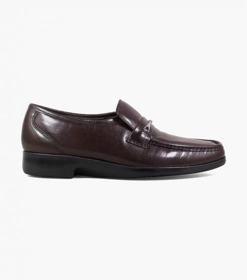 Florsheim Men's Rovito Moc Toe Bit Loafer - Burgundy - Click Image to Close