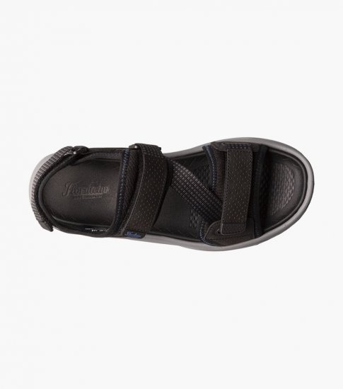 Florsheim Men's Tread Lite River Sandal - Black - Click Image to Close