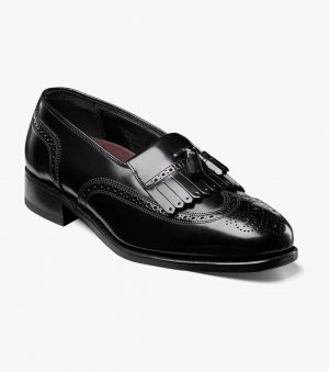 Florsheim Men's Lexington Wingtip Loafer - Black