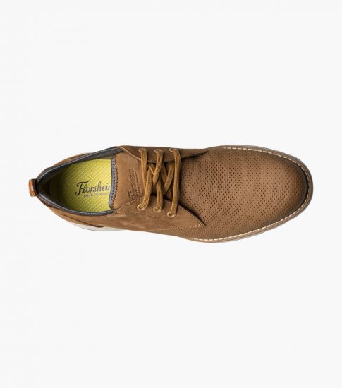 Florsheim Men's Frenzi Perf Toe Oxford - Tan - Click Image to Close