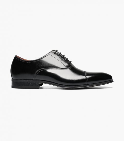 Florsheim Men's Corbetta Cap Toe Oxford - Black - Click Image to Close