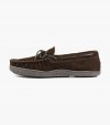 Florsheim Men's Cozzy Moc Toe Tie Slipper - Chocolate