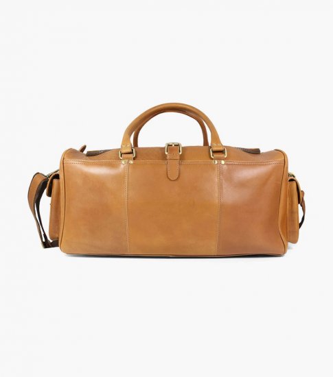 Florsheim Candemir Genuine Leather Travel Bag - Cognac - Click Image to Close