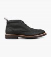 Florsheim Men's Foundry Plain Toe Chukka Boot - Ebony Printed