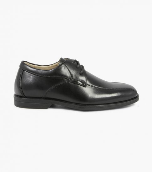 Florsheim Reveal Jr. Boys Bike Toe Oxford - Black - Click Image to Close