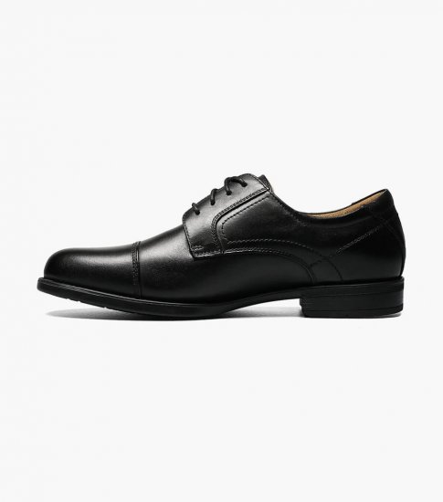 Florsheim Men's Center Cap Toe Oxford - Black - Click Image to Close