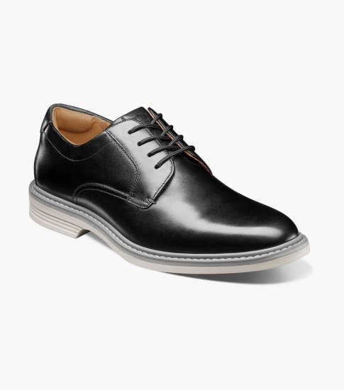 Florsheim Men's Norwalk Plain Toe Oxford - Black - Click Image to Close