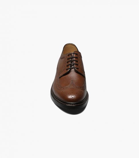 Florsheim Men's Kenmoor Wingtip Oxford - Cognac - Click Image to Close