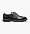 Florsheim Supacush Jr. Boys Plain Toe Oxford - Black Tumbled