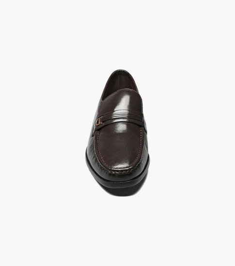 Florsheim Men's Riva Moc Toe Bit Loafer - Brown - Click Image to Close