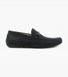 Florsheim Men's Dubino Moc Toe Bit Loafer - Black Suede