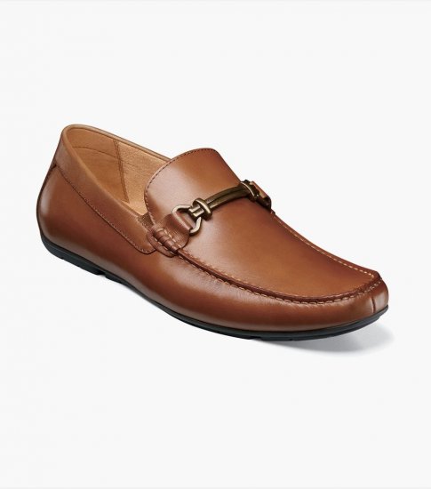 Florsheim Men's Talladega Moc Toe Bit Driver - Cognac - Click Image to Close