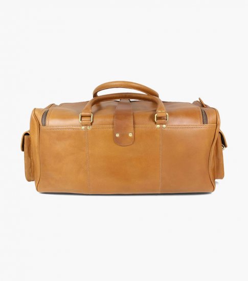 Florsheim Candemir Genuine Leather Travel Bag - Cognac - Click Image to Close