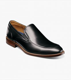 Florsheim Men's Rucci Moc Toe Slip On - Black Florsheim Men's Rucci Moc Toe Slip On - Black
