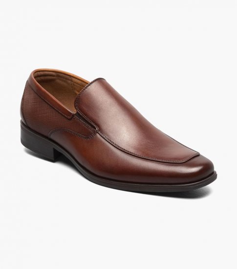 Florsheim Men's Jackson Moc Toe Slip On - Cognac - Click Image to Close