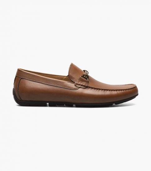 Florsheim Men's Talladega Moc Toe Bit Driver - Cognac - Click Image to Close