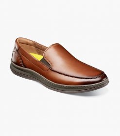 Florsheim Men's Central Moc Toe Venetian Loafer - Cognac Florsheim Men's Central Moc Toe Venetian Loafer - Cognac