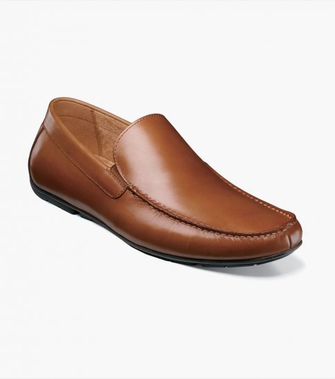 Florsheim Men's Talladega Moc Toe Venetian Driver - Cognac - Click Image to Close