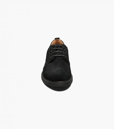 Florsheim Supacush Jr. Boys Plain Toe Oxford - Black Suede - Click Image to Close