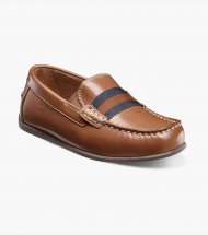 Florsheim Jasper Jr. Boys Moc Toe Strap Loafer - Saddle Tan