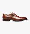 Florsheim Men's Sorrento Plain Toe Single Monk Strap - Cognac