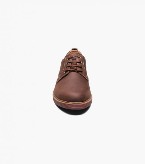 Florsheim Supacush Jr. Boys Plain Toe Oxford - Brown CH - Click Image to Close