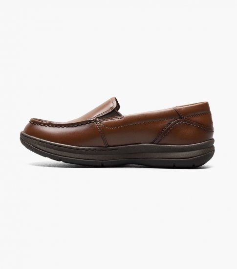 Florsheim Central Jr. Moc Toe Venetian Loafer - Cognac - Click Image to Close