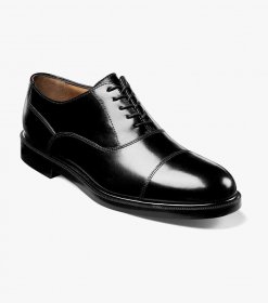 Florsheim Men's Dailey Cap Toe Oxford - Black