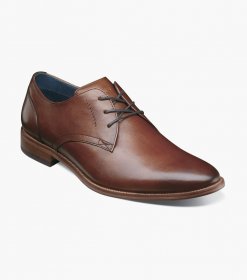 Florsheim Men's Flex Plain Toe Oxford - Cognac Florsheim Men's Flex Plain Toe Oxford - Cognac
