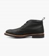 Florsheim Men's Foundry Plain Toe Chukka Boot - Ebony Printed