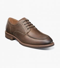 Florsheim Men's Lodge Moc Toe Oxford - Brown CH Florsheim Men's Lodge Moc Toe Oxford - Brown CH