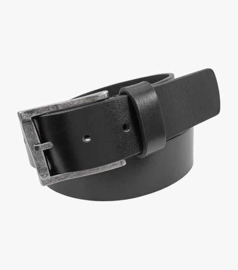 Florsheim Albert Genuine Leather Belt - Black - Click Image to Close