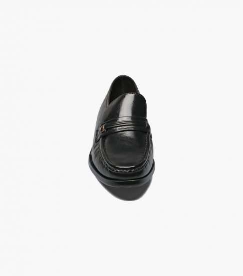 Florsheim Men's Riva Moc Toe Bit Loafer - Black - Click Image to Close