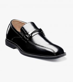 Florsheim Reveal Jr. Boys Bike Toe Bit Loafer - Black