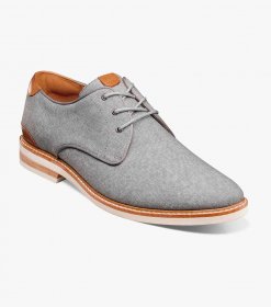 Florsheim Men's Highland Canvas Plain Toe Oxford - Gray