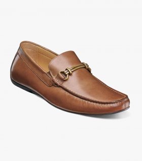 Florsheim Men's Dubino Moc Toe Bit Loafer - Cognac