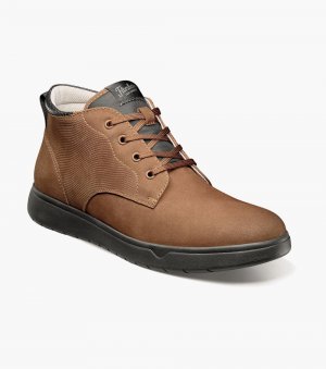 Florsheim Men's Heist Plain Toe Chukka Boot - Mocha