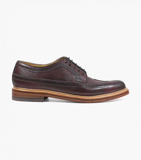 Florsheim Men's Kenmoor II Wingtip Oxford - Burgundy - Click Image to Close