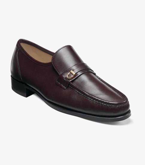 Florsheim Men's Como Moc Toe Bit Loafer - Brown - Click Image to Close