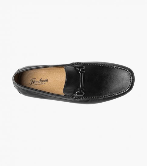 Florsheim Men's Talladega Moc Toe Bit Driver - Black - Click Image to Close