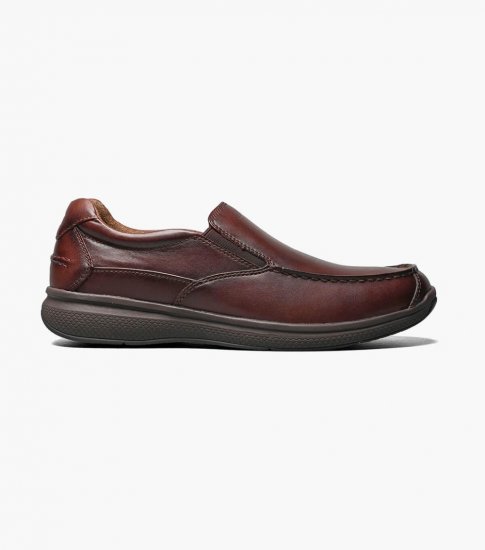 Florsheim Men's Great Lakes Moc Toe Slip On - Brown - Click Image to Close