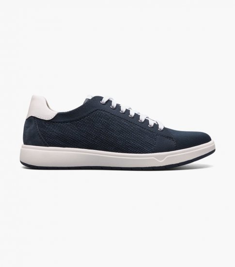 Florsheim Men's Heist Knit Lace to Toe Sneaker - Navy - Click Image to Close