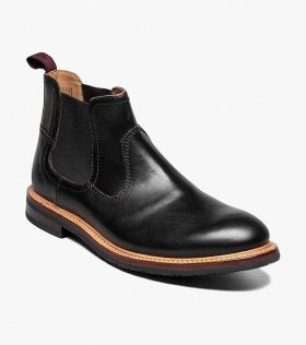 Florsheim Men's Foundry Plain Toe Gore Boot - Black