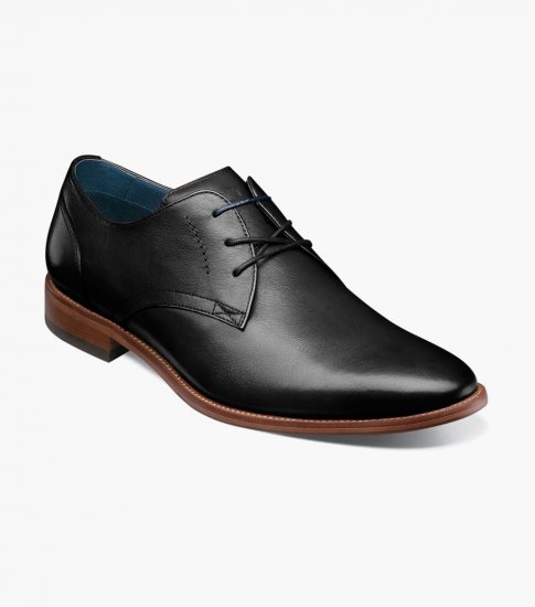 Florsheim Men's Flex Plain Toe Oxford - Black - Click Image to Close