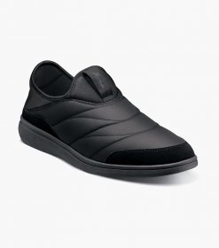 Florsheim Men's Sportie Nylon Moc Toe Slip On - Black Florsheim Men's Sportie Nylon Moc Toe Slip On - Black