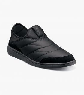 Florsheim Men's Sportie Nylon Moc Toe Slip On - Black