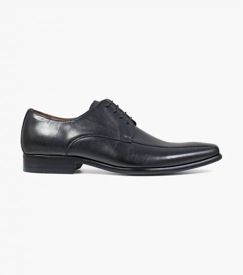 Florsheim Men's Postino Bike Toe Oxford - Black Smooth - Click Image to Close