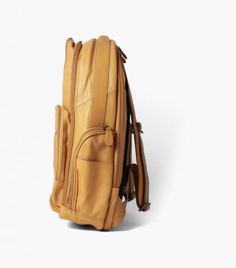 Florsheim Baptiste Leather Backpack - Tan - Click Image to Close