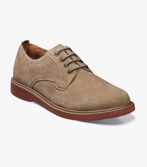 Florsheim Supacush Jr. Boys Plain Toe Oxford - Sand - Click Image to Close