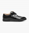 Florsheim Men's Premier Wingtip Lace Up Sneaker - Black Patent